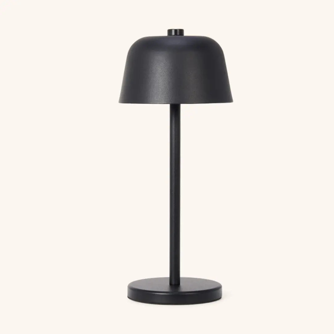 Anton black - Rechargeable iron table lamp Tavellio