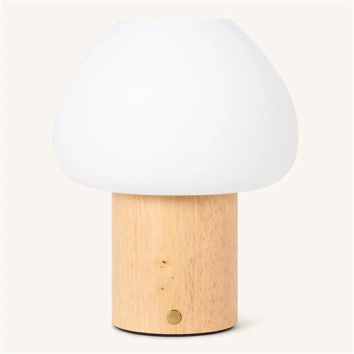 Fynn Light Brown Wooden Lamp – Rechargeable, Dimmable & Stylish Tavellio