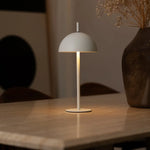 Lucy White Cordless Rechargeable Lamp – Minimalist & Dimmable Design Tavellio