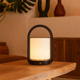 George Dark Brown Wooden Lamp – Rechargeable, Dimmable & Portable