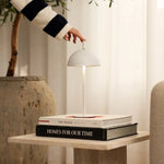 Lucy White Cordless Rechargeable Lamp – Minimalist & Dimmable Design Tavellio