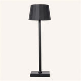 William Black Rechargeable Iron Table Lamp – 150-Hour Battery, Dimmable, USB-C Charging Tavellio
