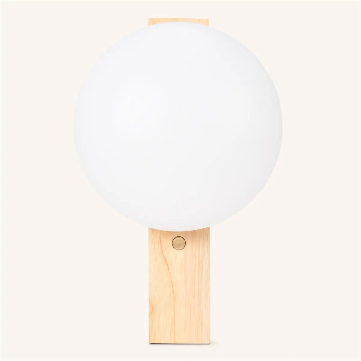 Matthew light brown - Stylish wooden cordless wall lamp Tavellio