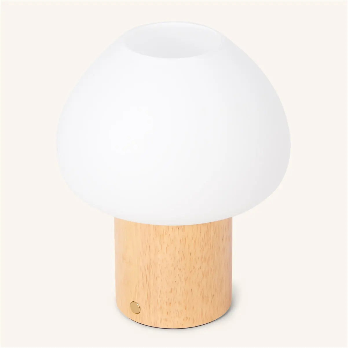 Fynn Light Brown Wooden Lamp – Rechargeable, Dimmable & Stylish Tavellio
