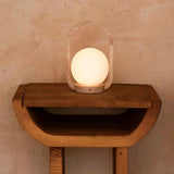Skye Light Brown Wooden Cordless Lamp | Rechargeable & Dimmable Design Tavellio