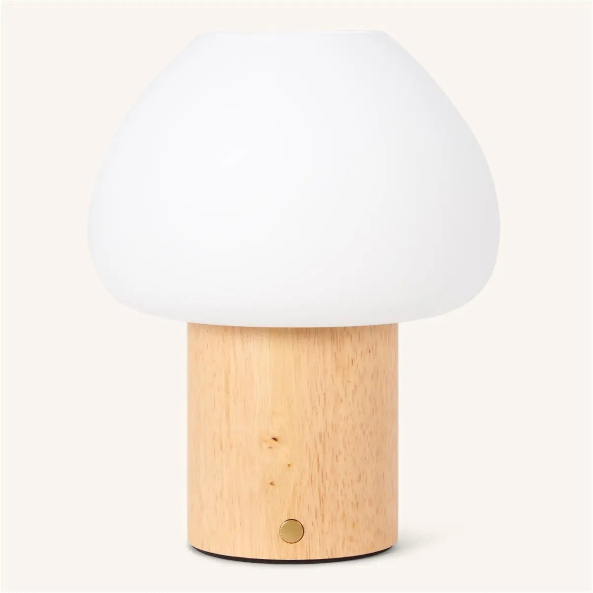 Fynn Light Brown Wooden Lamp – Rechargeable, Dimmable & Stylish Tavellio