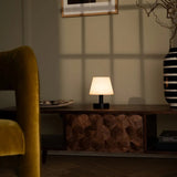 Teddy Black Wooden Rechargeable Table Lamp | Dimmable & Cordless with 3 Light Modes Tavellio