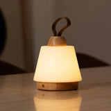 Liv Light Brown Rechargeable Lamp – Leather Strap, Dimmable, Cordless Tavellio