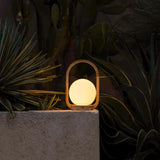 Skye Light Brown Wooden Cordless Lamp | Rechargeable & Dimmable Design Tavellio