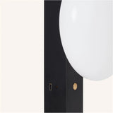 Matthew Black Cordless Wooden Wall Lamp – Rechargeable & Dimmable Tavellio