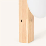 Matthew light brown - Stylish wooden cordless wall lamp Tavellio