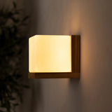 Lizzy Cordless Wooden Wall Lamp – Rechargeable, Dimmable with Frosted Glass Tavellio