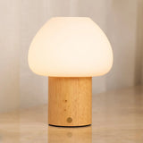 Fynn Light Brown Wooden Lamp – Rechargeable, Dimmable & Stylish Tavellio