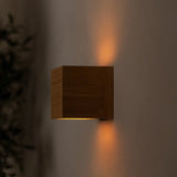 Sand Light Brown Square Wall Lamp | Rechargeable, Dimmable & Cordless Tavellio