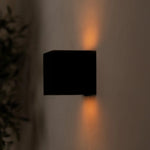 Sand Black Square Wall Lamp | Rechargeable, Dimmable & Cordless Lighting Tavellio