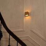 Sand Light Brown Square Wall Lamp | Rechargeable, Dimmable & Cordless Tavellio