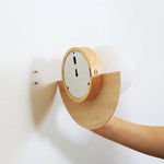 Kane Light Brown Cordless Wall Light – Rechargeable Wood & Glass Lamp Tavellio