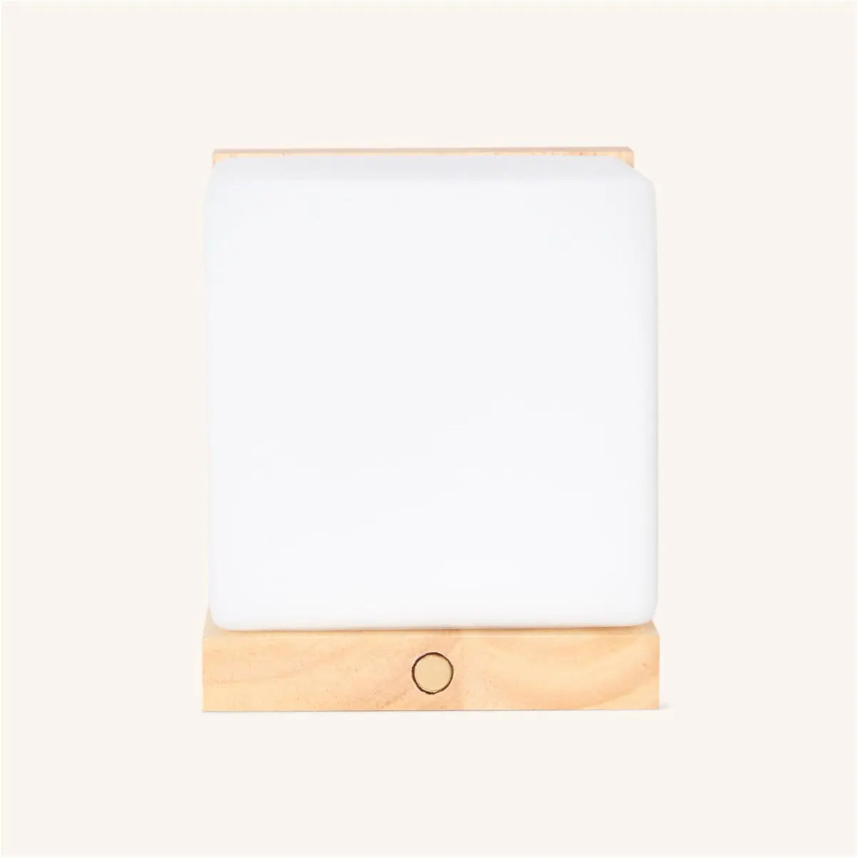 Lizzy Cordless Wooden Wall Lamp – Rechargeable, Dimmable with Frosted Glass Tavellio