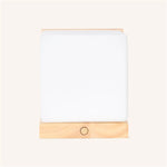 Lizzy Cordless Wooden Wall Lamp – Rechargeable, Dimmable with Frosted Glass Tavellio
