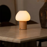 Fynn Light Brown Wooden Lamp – Rechargeable, Dimmable & Stylish Tavellio