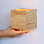 Sand Light Brown Square Wall Lamp | Rechargeable, Dimmable & Cordless Tavellio