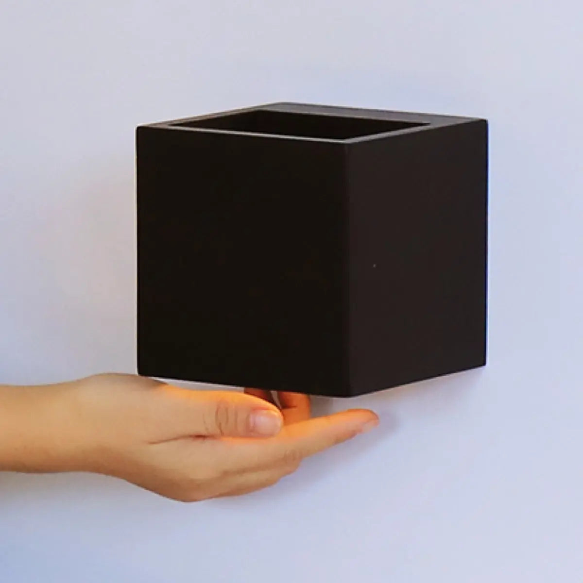 Sand Black Square Wall Lamp | Rechargeable, Dimmable & Cordless Lighting Tavellio