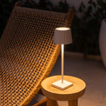 William White Rechargeable Table Lamp – Cordless, Dimmable, 120-Hour Battery Life Tavellio
