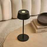 Hugo Midnight Black Rechargeable Table Lamp - Dimmable, Stylish & Cordless Tavellio