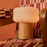 Andrew brun clair lampe rechargeable en bois