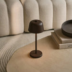 Anton Mocha Brown Rechargeable Table Lamp | Sleek & Cordless Lighting Tavellio