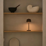 Anton Mocha Brown Rechargeable Table Lamp | Sleek & Cordless Lighting Tavellio