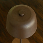 Anton Mocha Brown Rechargeable Table Lamp | Sleek & Cordless Lighting - Tavellio