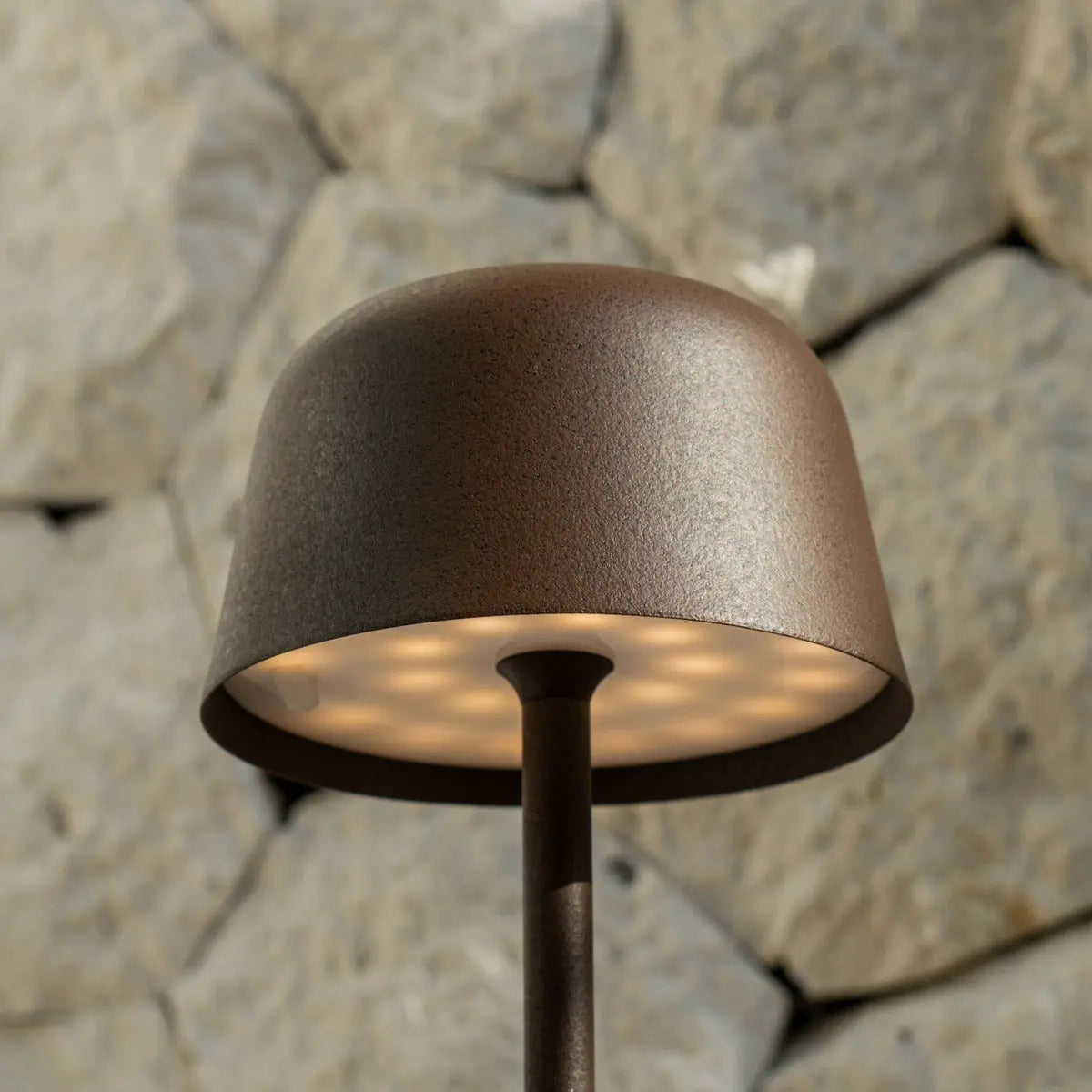 Anton Mocha Brown Rechargeable Table Lamp | Sleek & Cordless Lighting - Tavellio