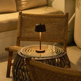 Anton Mocha Brown Rechargeable Table Lamp | Sleek & Cordless Lighting - Tavellio