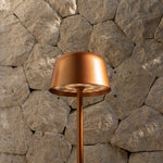 Anton Copper Rechargeable Table Lamp | Stylish & Cordless Lighting Tavellio