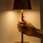 Anton Copper Rechargeable Table Lamp | Stylish & Cordless Lighting Tavellio