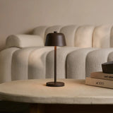 Anton Mocha Brown Rechargeable Table Lamp | Sleek & Cordless Lighting Tavellio