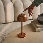 Anton Copper Rechargeable Table Lamp | Stylish & Cordless Lighting Tavellio