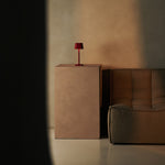 Ava Berry Red - Rechargeable Table Lamp | Stylish, Cordless Lamp & Dimmable Tavellio