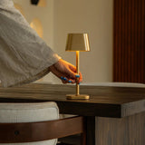 Ava Gold Rechargeable Table Lamp | Cordless, Dimmable & Stylish - Tavellio
