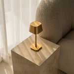 Ava Gold Rechargeable Table Lamp | Cordless, Dimmable & Stylish - Tavellio
