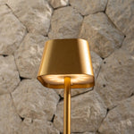 Ava Gold Rechargeable Table Lamp | Cordless, Dimmable & Stylish - Tavellio