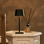 Ava Black Rechargeable Table Lamp | Sleek Cordless Lighting Solution - Tavellio