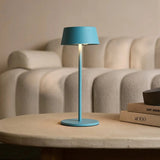 Hugo Amsterdams Blue Rechargeable Iron Table Lamp - Dimmable, Stylish & Cordless Tavellio