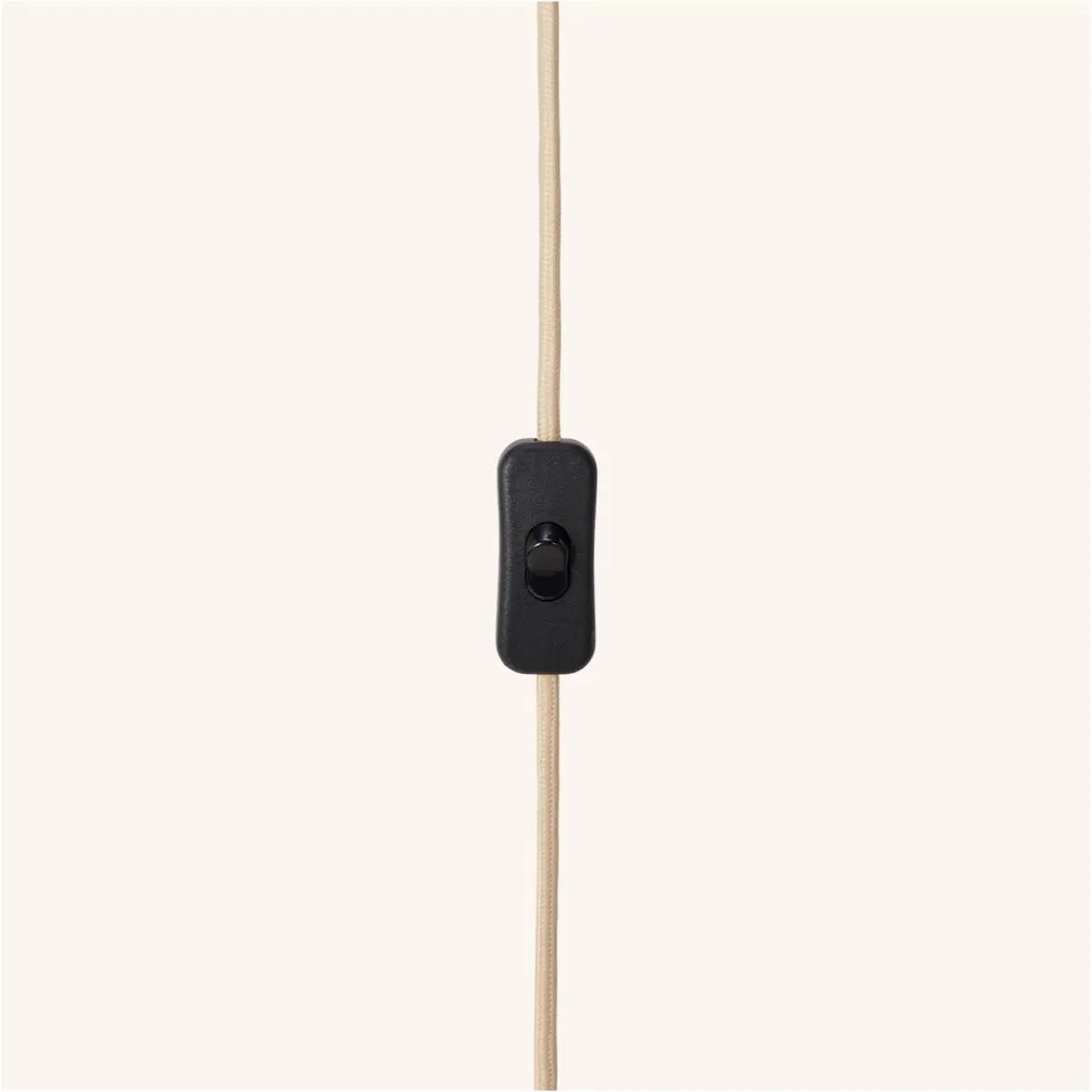 Quinn Wooden Lamp with Cord - Sustainable Rubberwood & Frosted Glass Tavellio