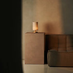 Ben Light Brown Wooden Dark Brown Table Lamp – Rechargeable, Dimmable, USB-C Powered Tavellio