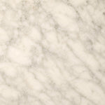 Bianco Statuarietto marble texture close-up, the natural stone used for the Dou Small table lamp base