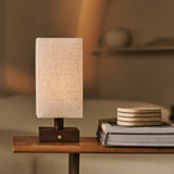 Bob Dunkelbraun Kabellose Holz-Tischlampe