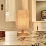 Bob Light Brown Cordless Wooden Table Lamp | Dimmable, Rechargeable & Up 100 Hours Battery Hours