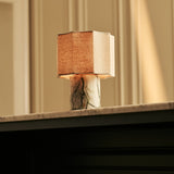Bonnard Green – Ice Green Marble Rechargeable Table Lamp | Cordless, Up to 100 Hours & Linen Blend